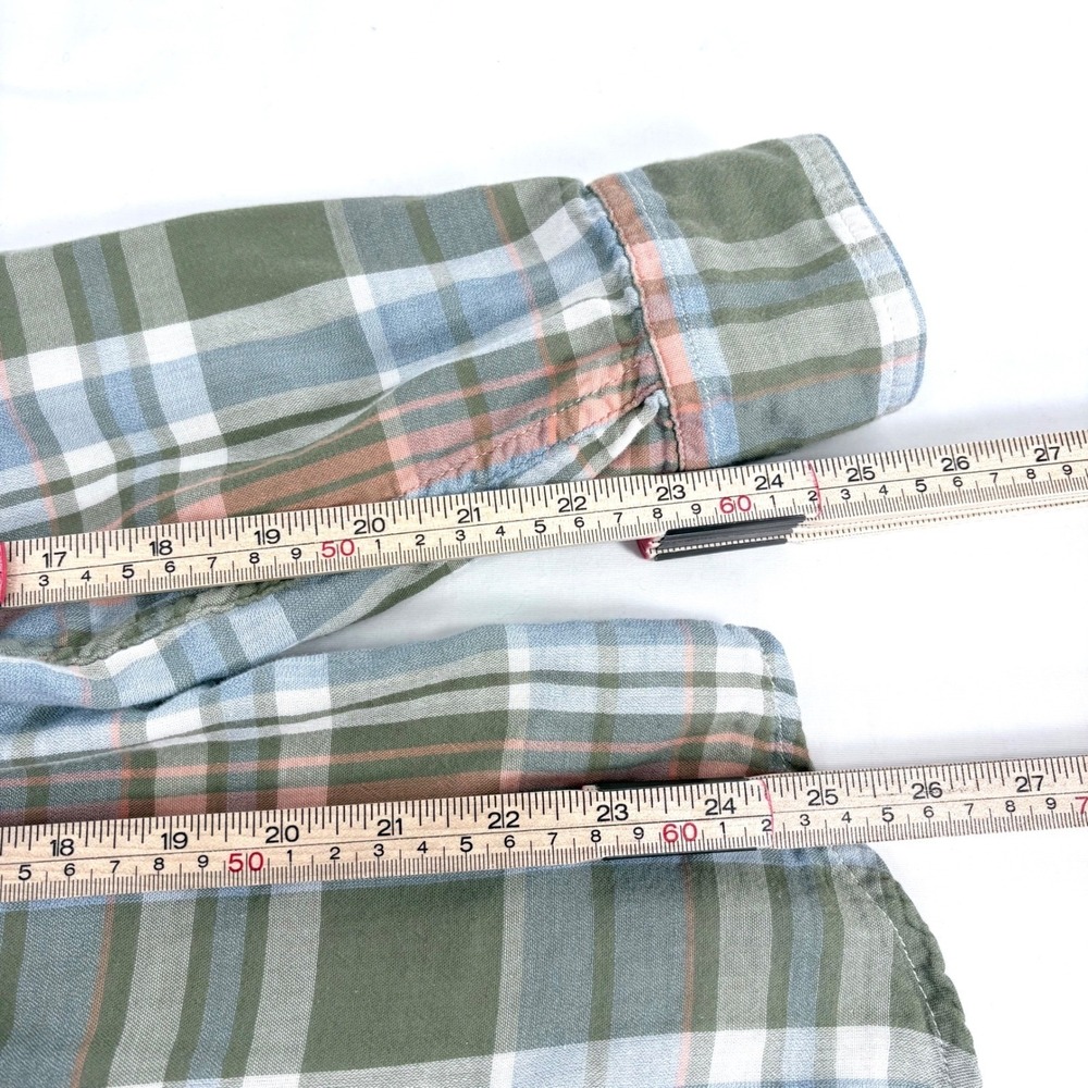 Lucky Brand Plaid Pearl Snap Western Shirt Women's L Lined Cotton Blend Warm - Picture 7 of 10